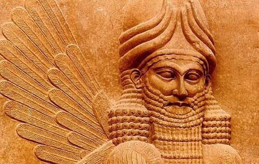 Ancient Sumerian depiction of Anu, king of the Anunnaki