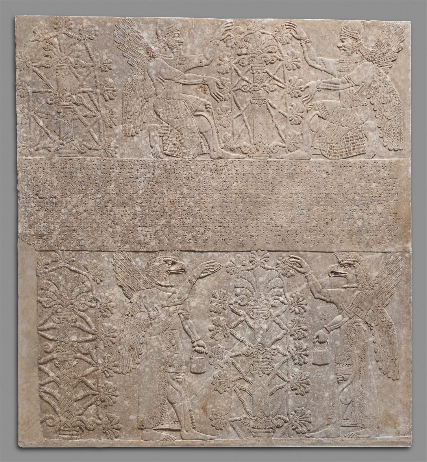 Nimrud palace relief panel, Neo-Assyrian, ca. 883–859 BCE