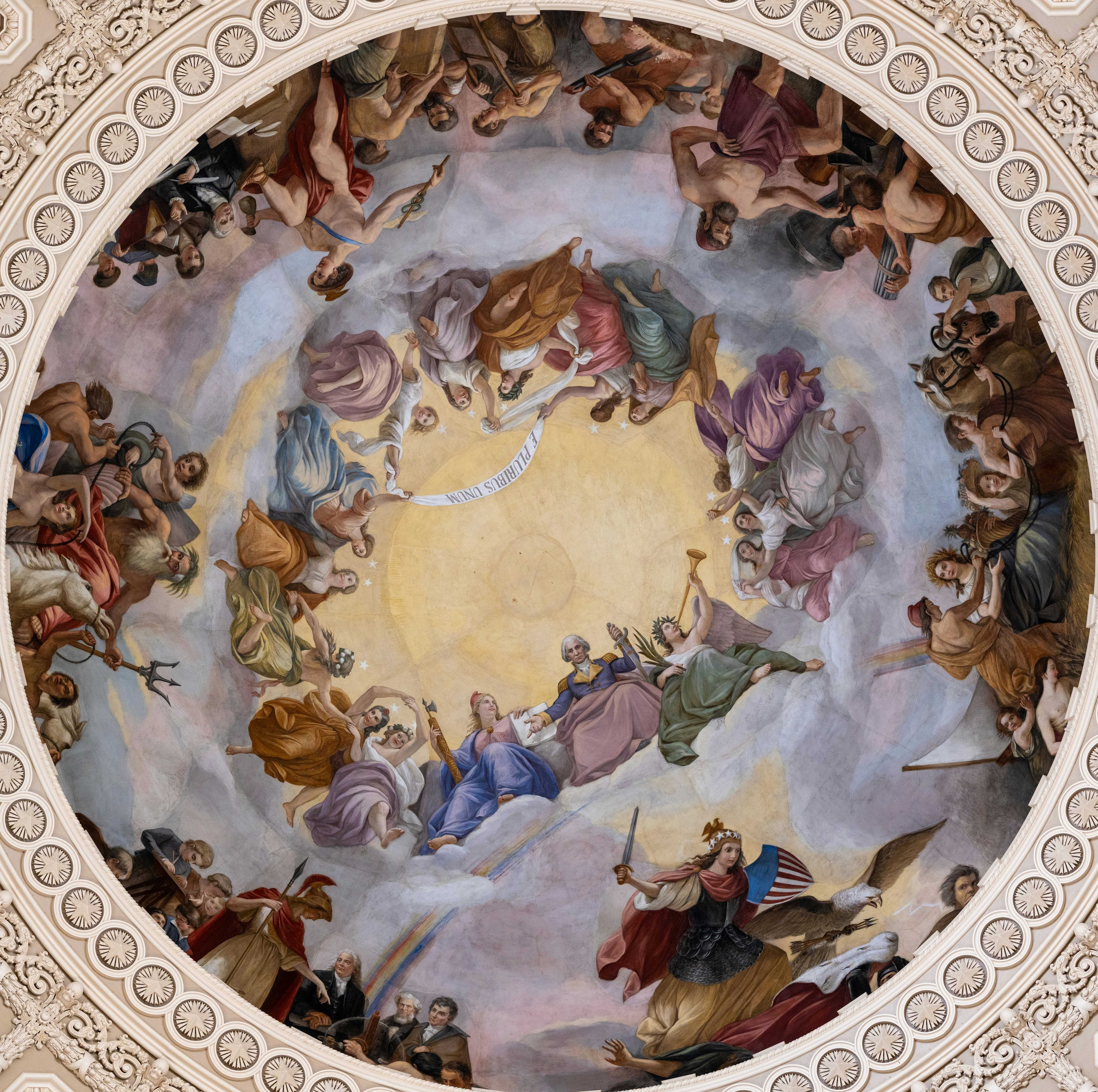 The Apotheosis of Washington, fresco by Constantino Brumidi, 1865