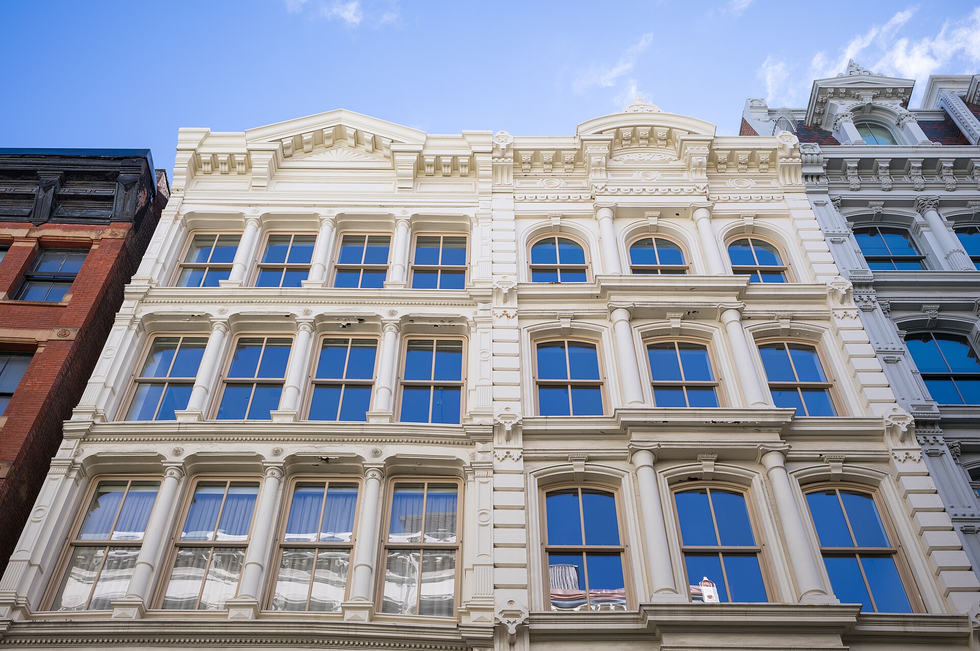 Cast iron facade at 28 Greene Street, SoHo