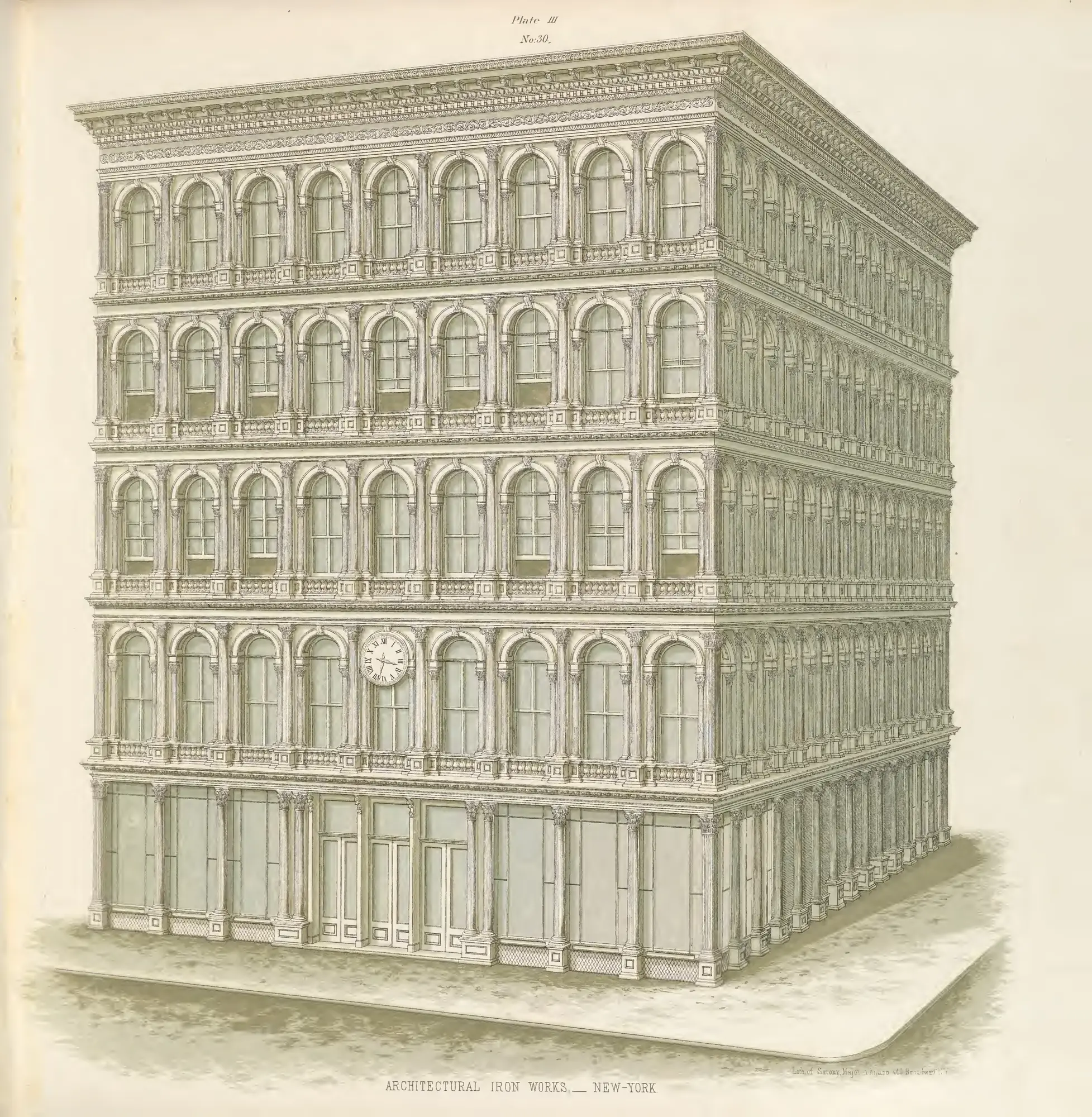 Plate III — The Haughwout Building, Broadway and Broome Street